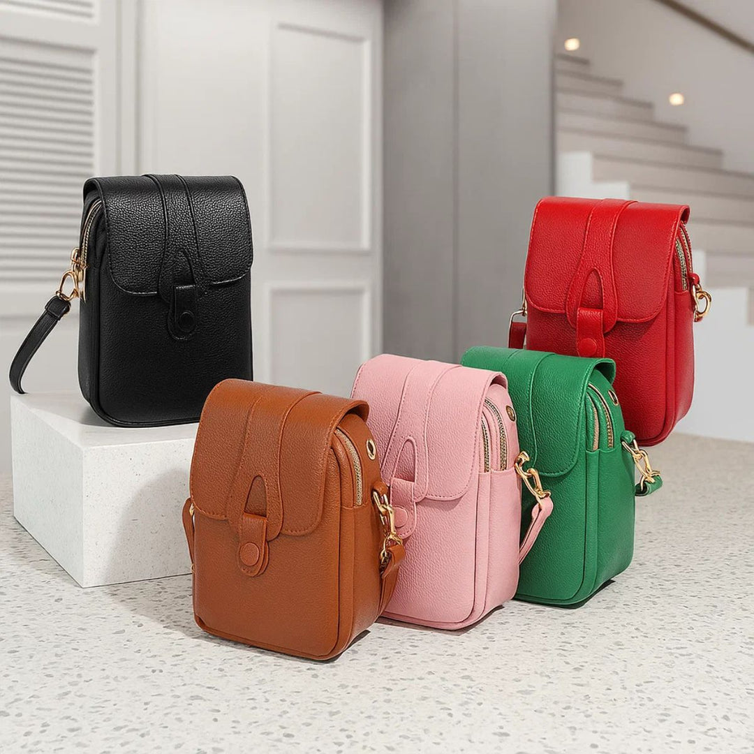 Lotte | Läderaxelväska